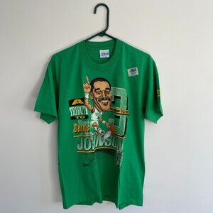 Vintage 90s Boston Celtics Dennis Johnson Caricature T Shirt NWT